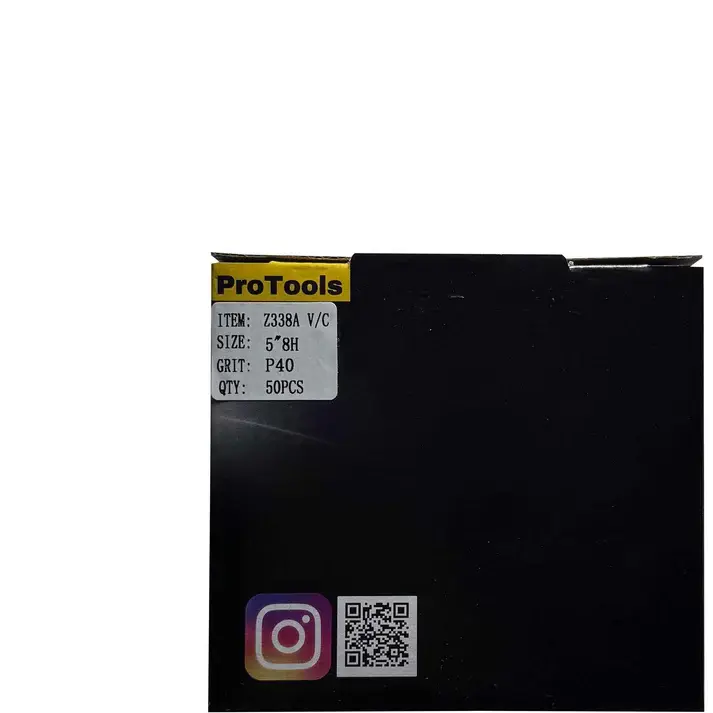 ProTools 125mm P40 8-Hole Sanding Discs - 50 Pack Box