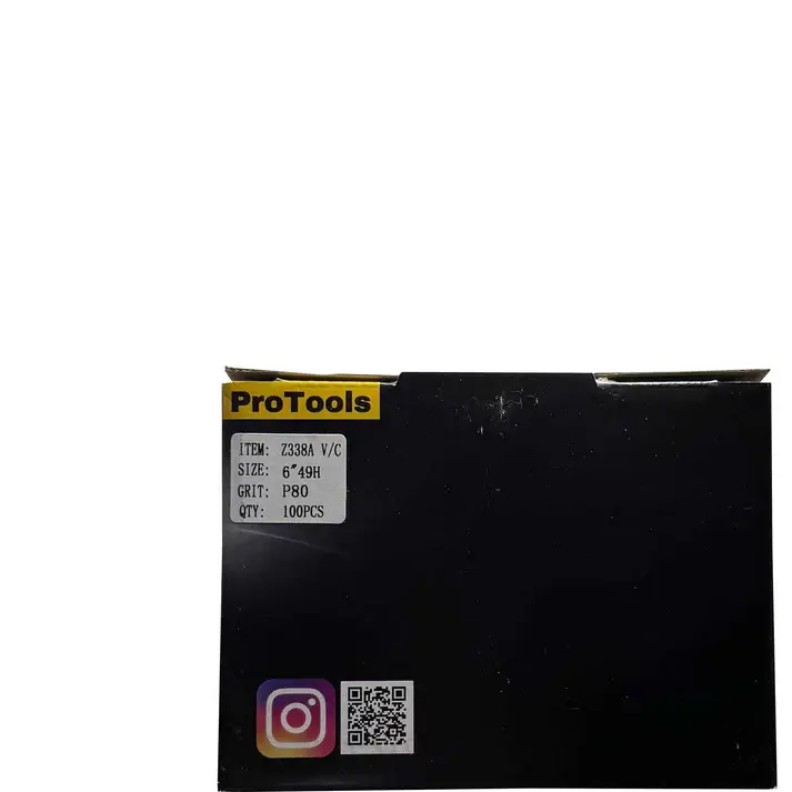 ProTools 150mm P80 48-Hole Sanding Discs - 100 Pack Box
