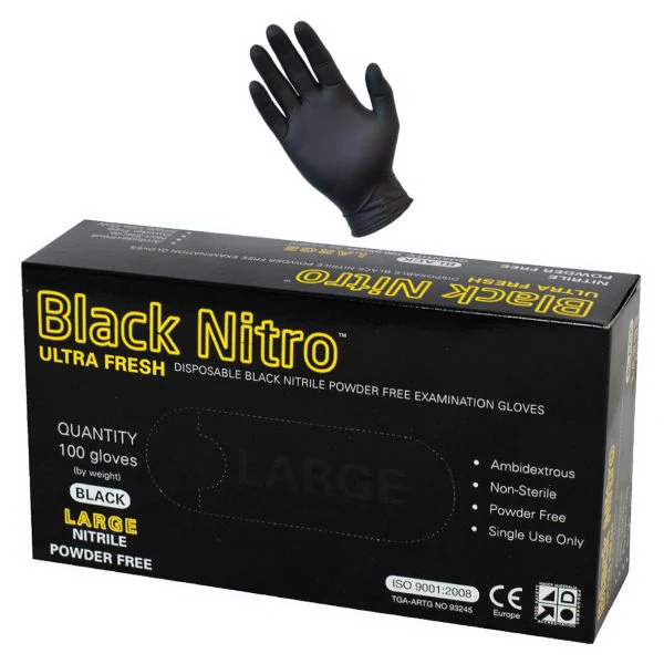 DISPOSABLE GLOVES | BLACK NITRO