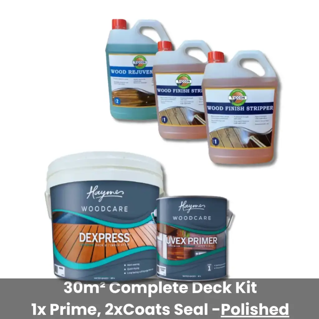 Strip, Rejuvenate, Prime & Seal Timber Deck Kit Polished Look (30m²)