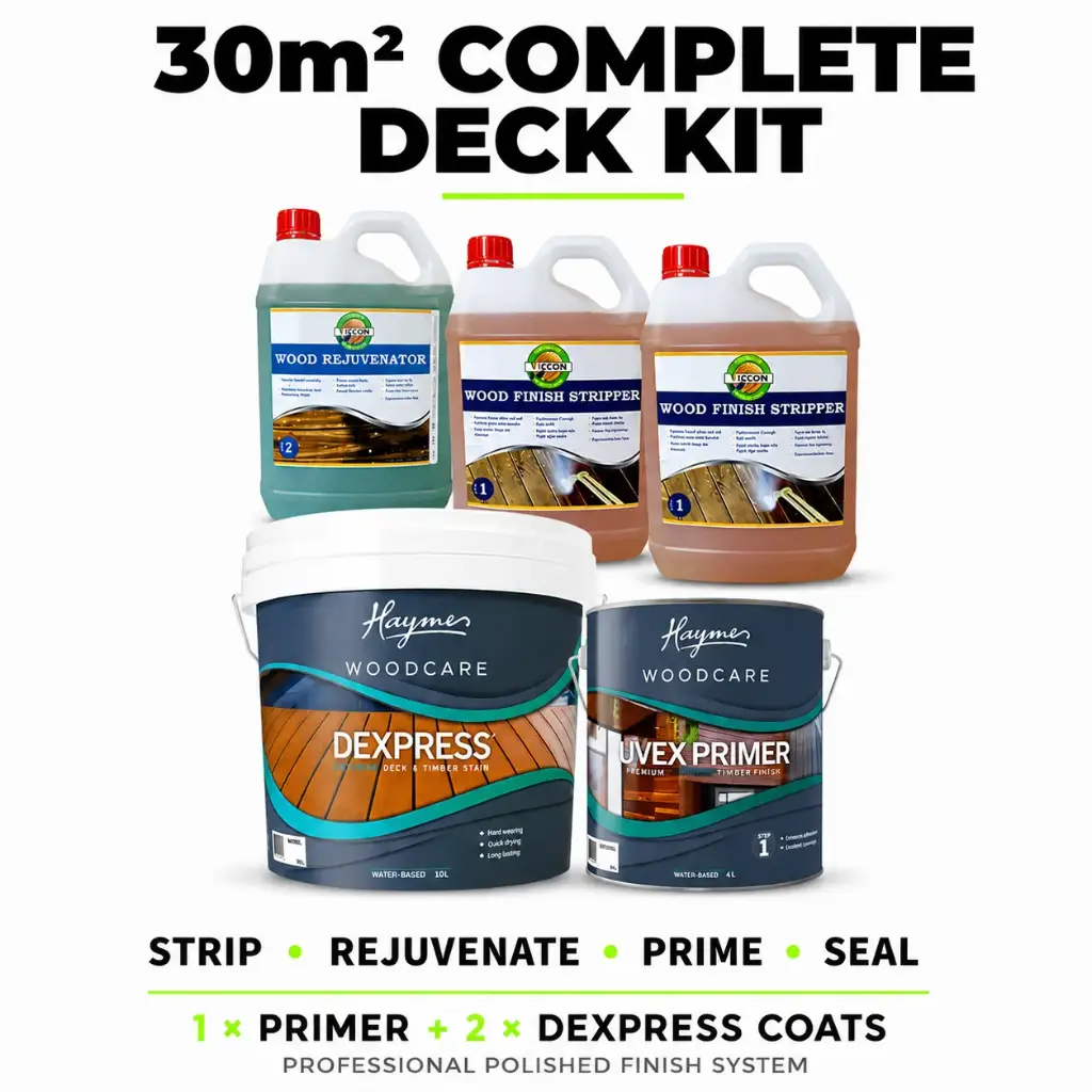 Strip, Rejuvenate, Prime & Seal Timber Deck Kit Polished Look (30m²)