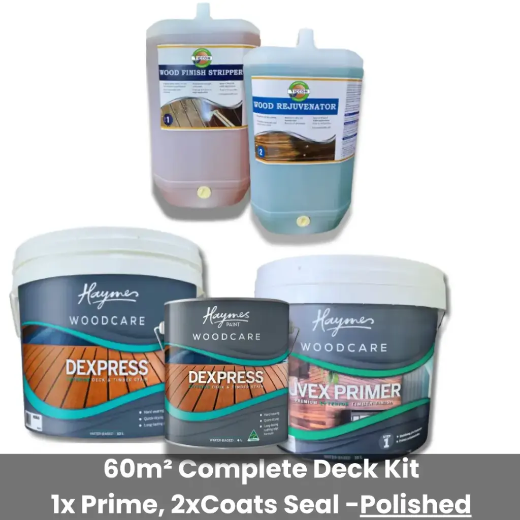 Strip, Rejuvenate, Prime & Seal Timber Deck Kit Polished Look (60m²)