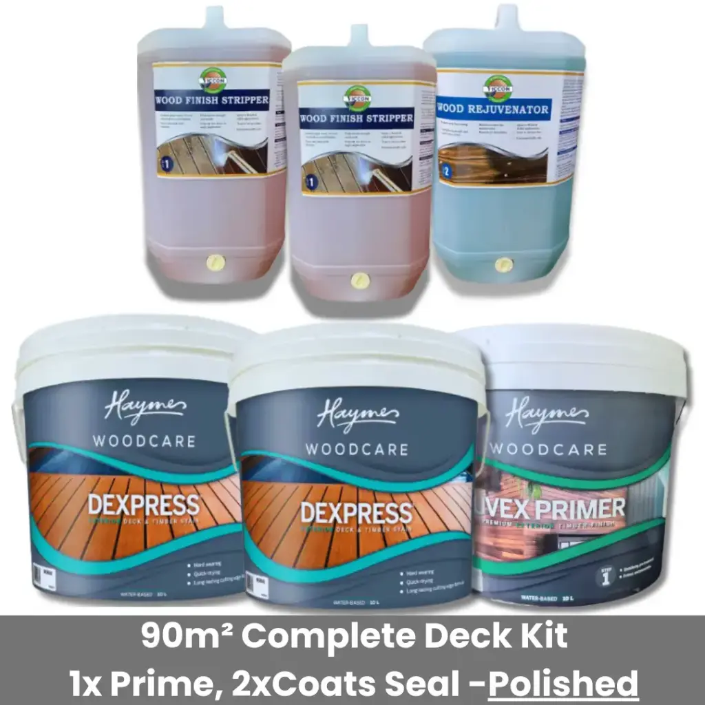 Strip, Rejuvenate, Prime & Seal Timber Deck Kit Polished Look (90m²)