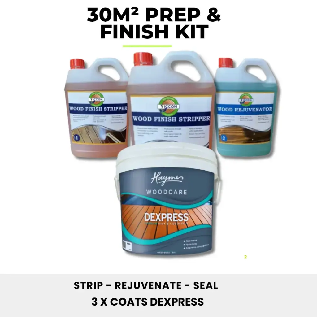 Strip, Rejuvenate & Seal Timber Deck Kit Polished Look (30m²)