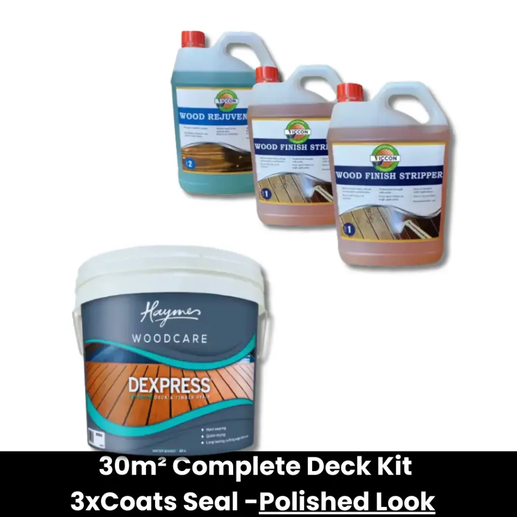 Strip, Rejuvenate & Seal Timber Deck Kit Polished Look (30m²) 