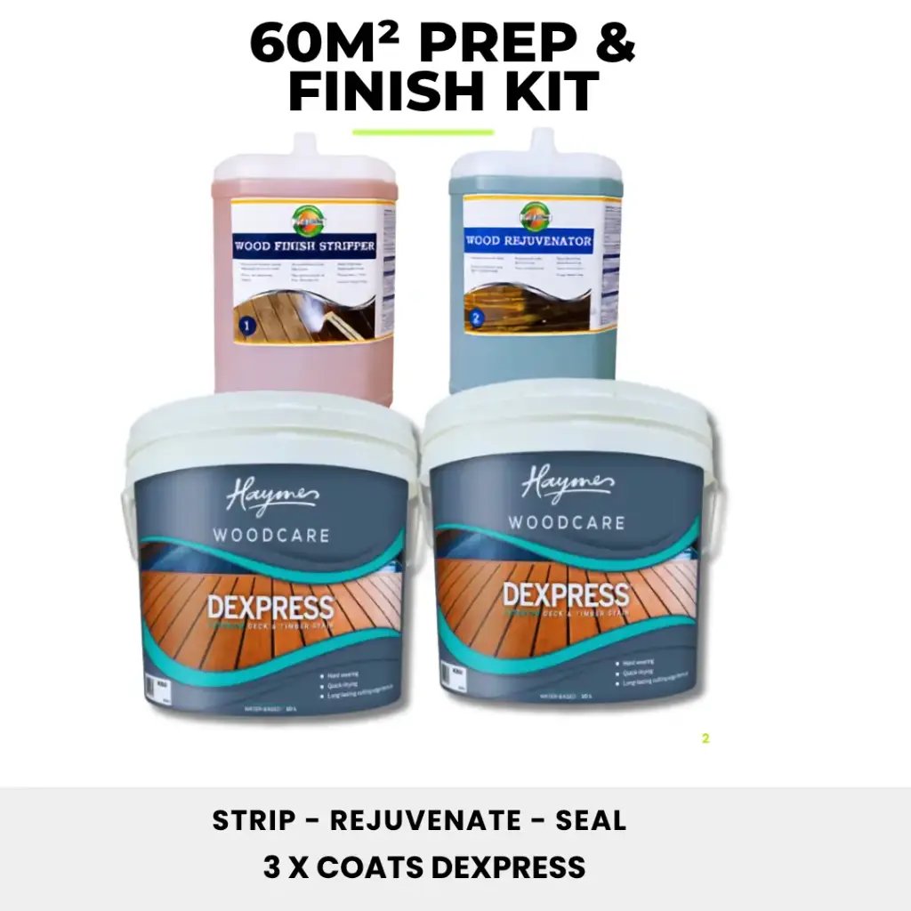 Strip, Rejuvenate & Seal Timber Deck Kit Polished Look (60m²)