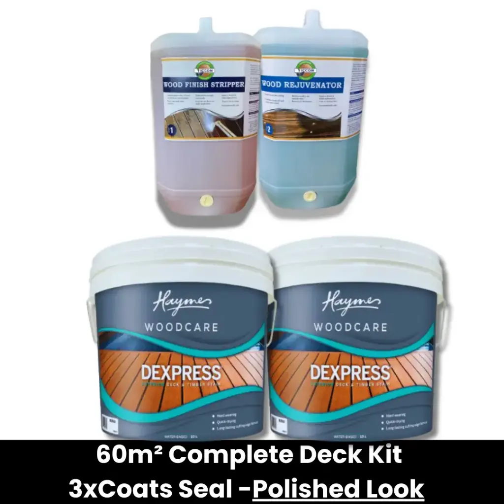 Strip, Rejuvenate & Seal Timber Deck Kit Polished Look (60m²)