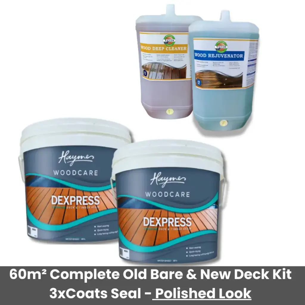 Deep Clean, Rejuvenate & Seal - Old Bare & New Decks Matt Look (60m²)