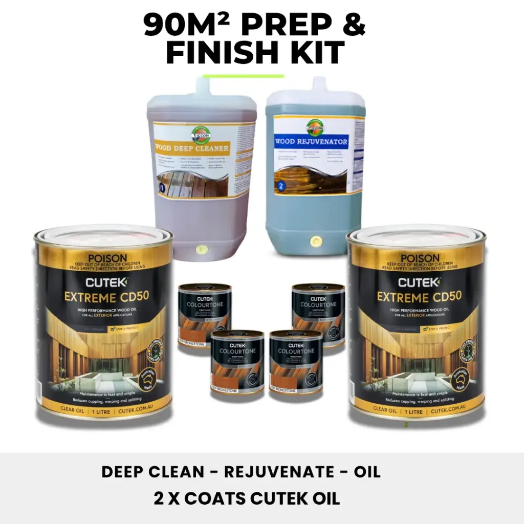 Deep Clean, Rejuvenate & Oil - Old Bare & New Decks Matt Look (90m²)